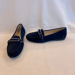 Coach Blue Suede Driving Shoes